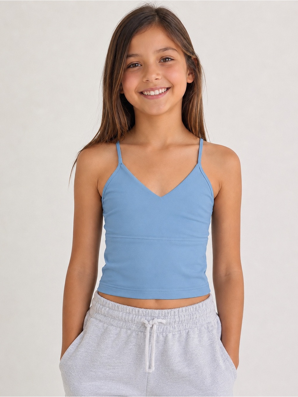 GIRLS Halara Cropped Tank Blue